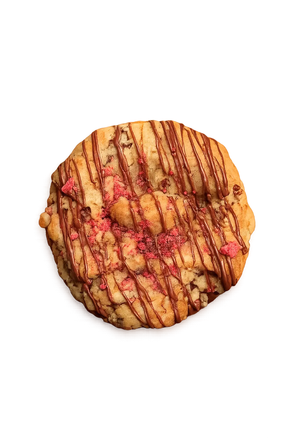 Strawberry Shortcake cookie with pink crumb topping